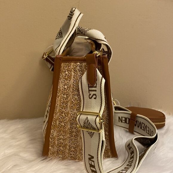 NWT Steve Madden (Bwebber)Satchel/Crossbody/Canvas Viral Tiktok Bag - Tweed - Picture 10 of 14